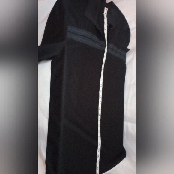 Haggard Men's Golf Shirt Black Long Sleeve Pullover 3/4 Zip Striped Texture L - Picture 5 of 11